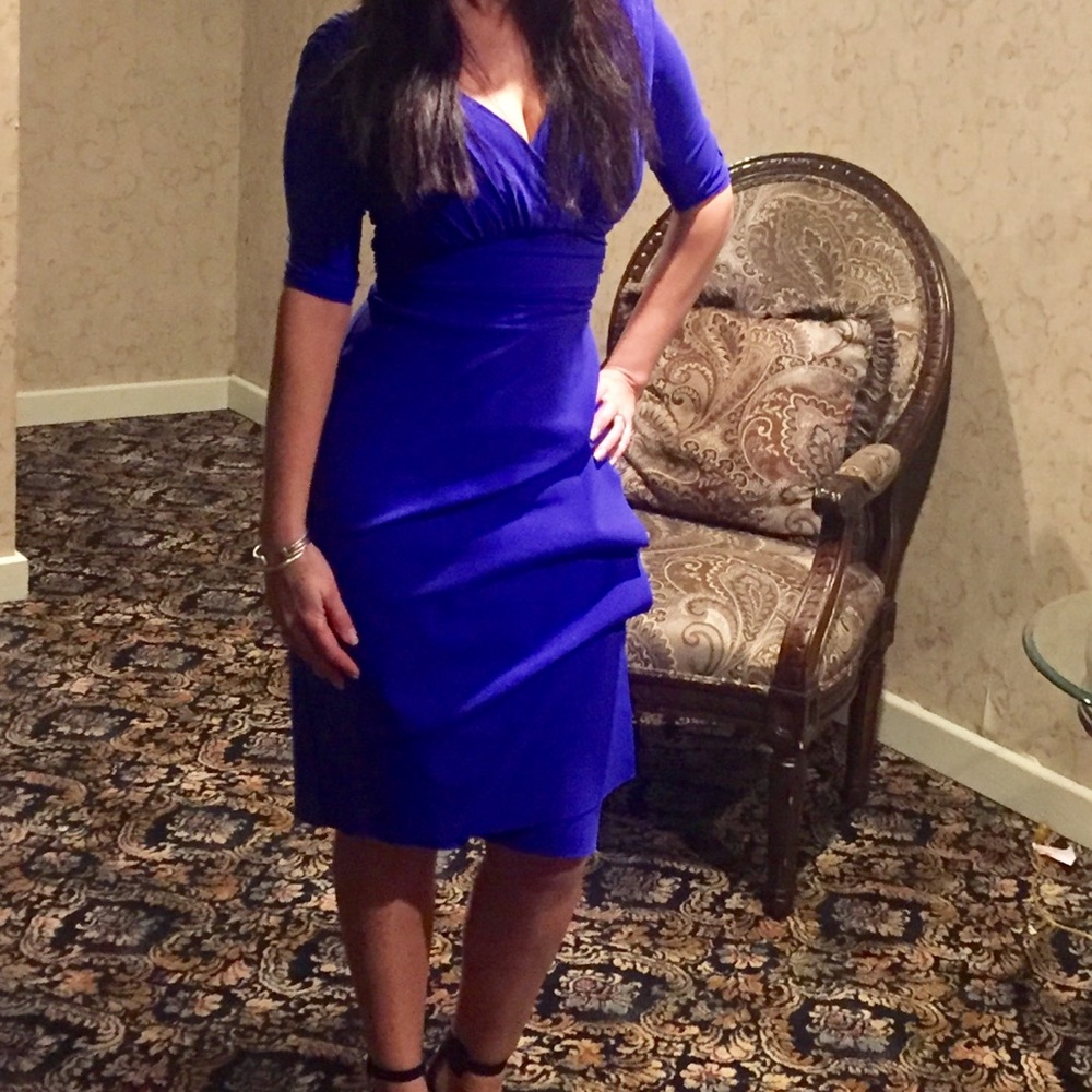 Chiara Boni Le Petit Robe royal blue dress